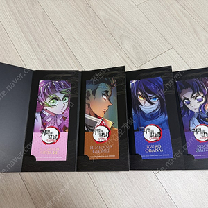 귀멸의칼날 무한성편 4주차 특전 북마크(미츠리, 교메이, 오바나이, 시노부) 판매해요.