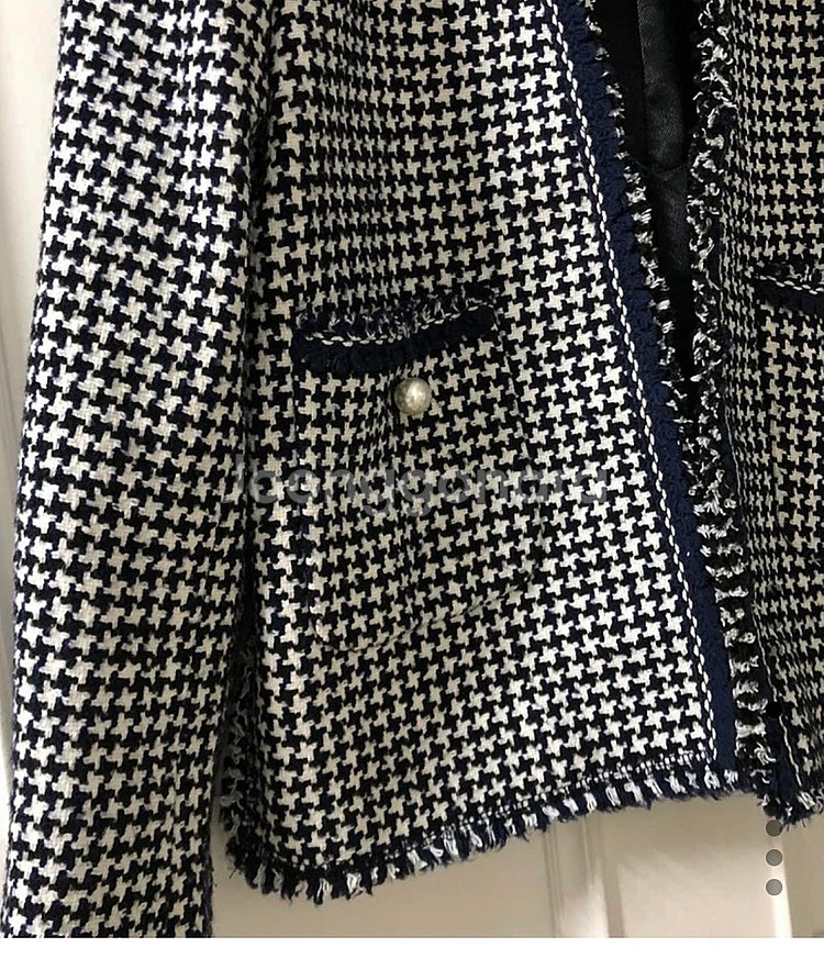 ZARA 자라 노카라 트위드 자켓 5566--9