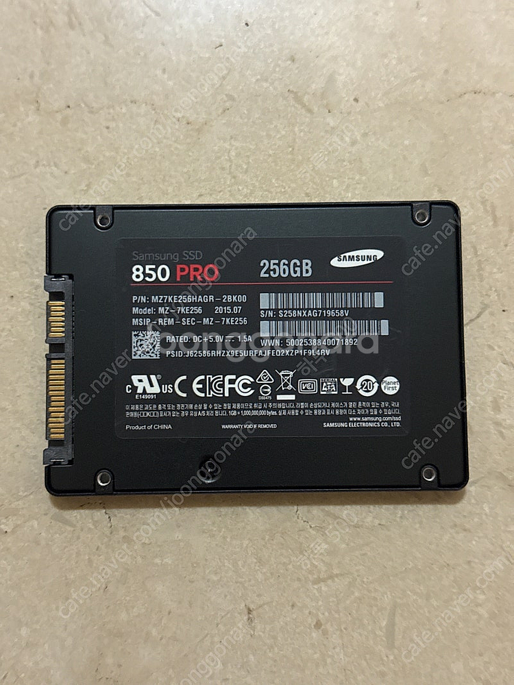 삼성 850 PRO 256GB SSD--1