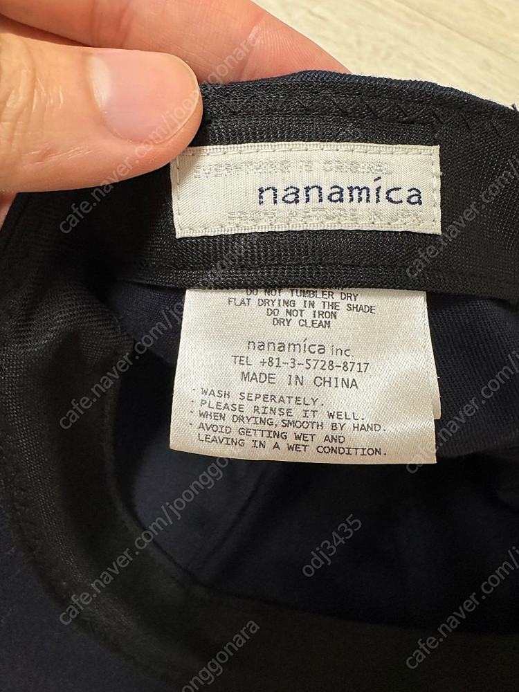 나나미카 치노 볼캡 모자 네이비 (SUPF155E)--4