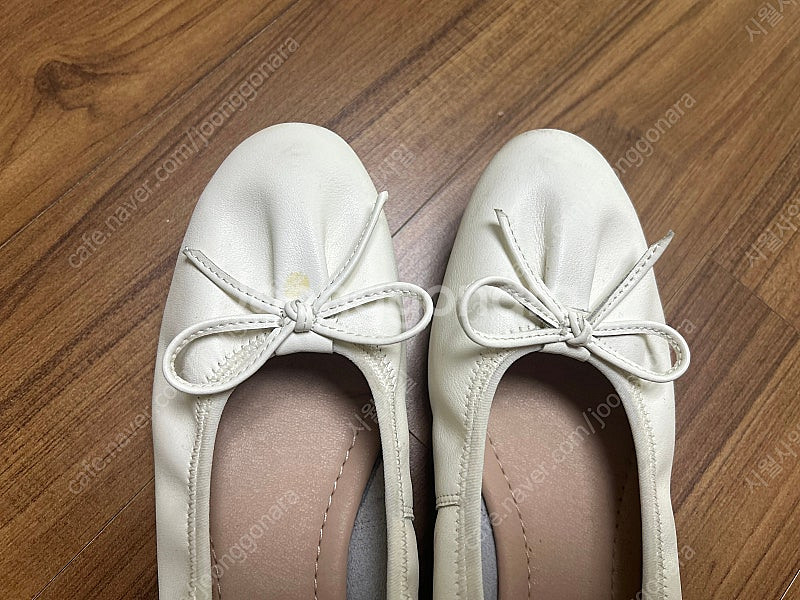 르꼬르망 흰색 플랫 (240)--4