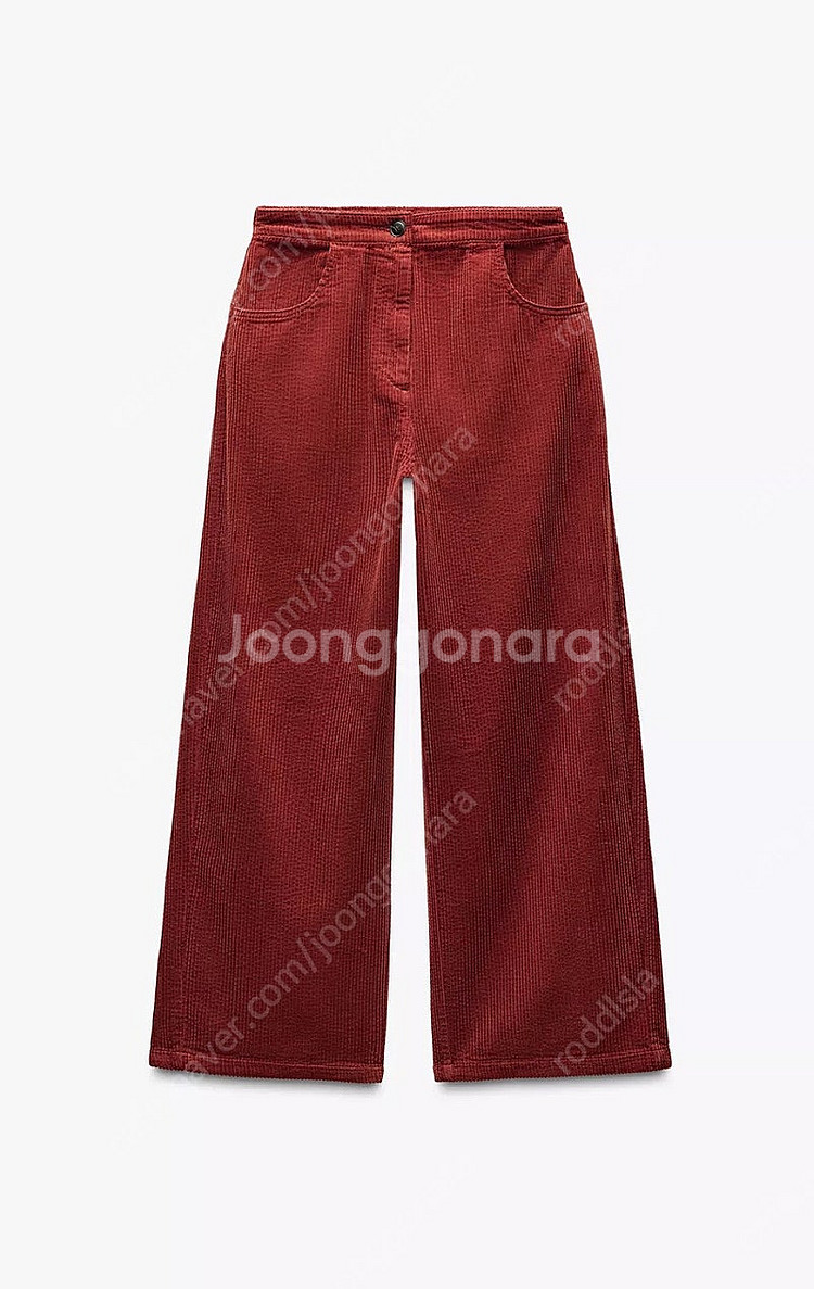 새상품) 자라 xs(~66) 코듀로이 와이드팬츠 코스 마시모두띠 bcbg 빈폴 닥스 가니 비이커 스타일--0