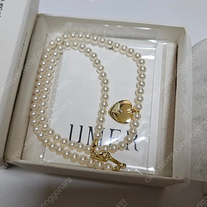 유메르 하트 펄 네크리스 새상품 택포