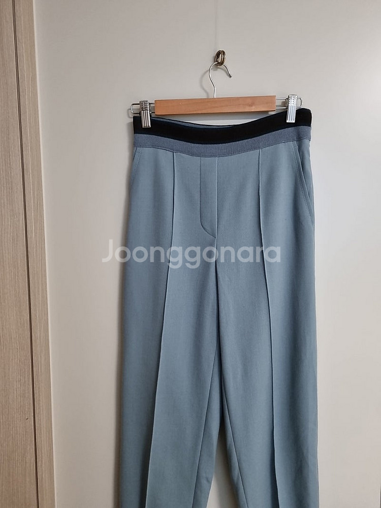 한섬 타임 밴딩 와이드 팬츠--1