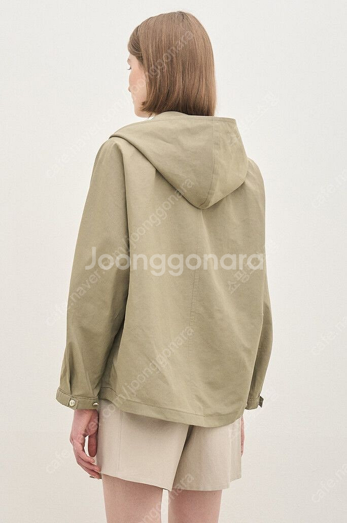 (새상품) 한섬 더캐시미어 린넨 블렌드 후드 점퍼 CM2E3WOT139WP1--1