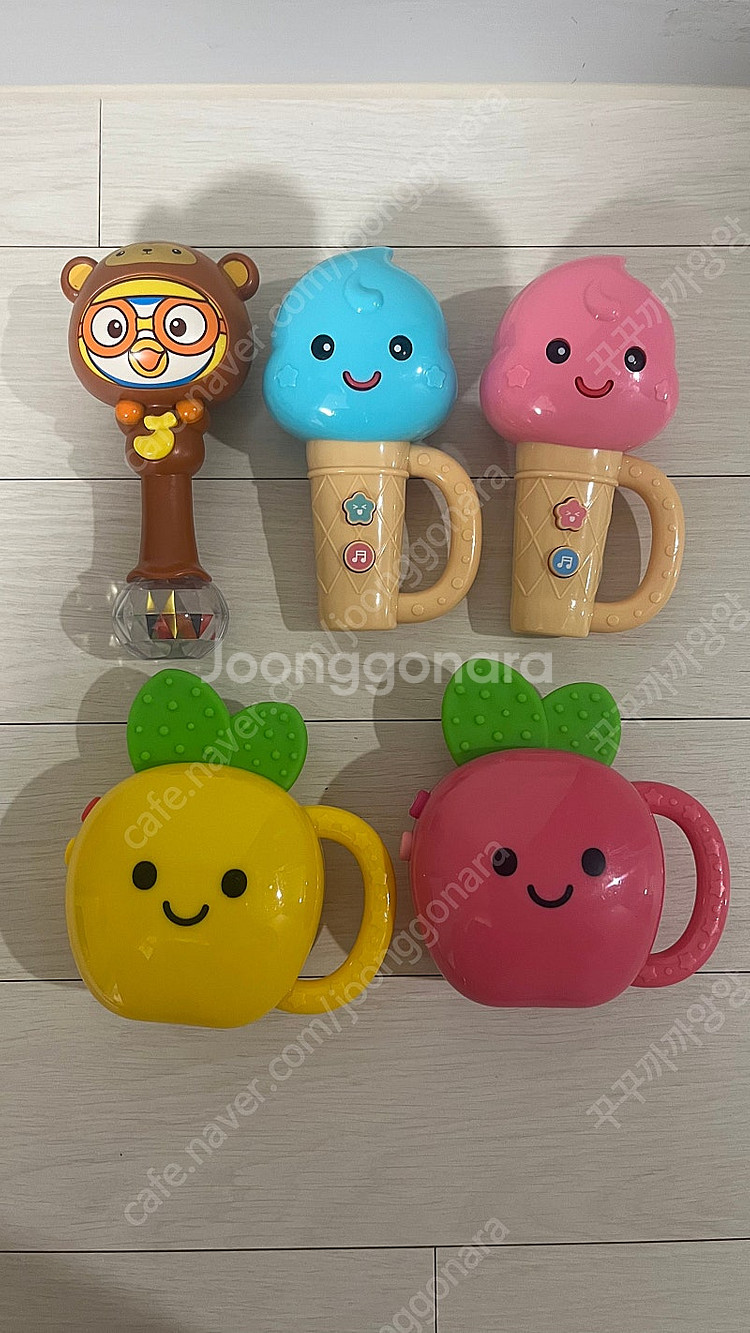 아기 사운드북 뽀로로 바나나차차 딸랑이 ,아이스크림 봉...--0