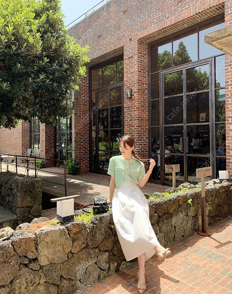 바이 byssiny 씨니 트위드 가디건--4