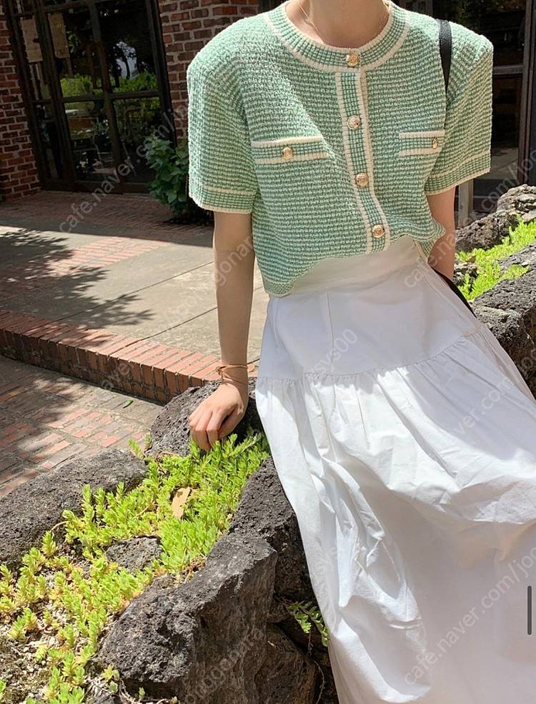 바이 byssiny 씨니 트위드 가디건--5