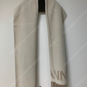가니 프린지로고 양면 울머플러 새상품