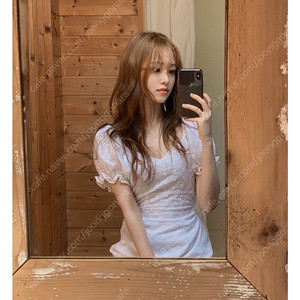 *오늘만이가격*제니베리 줄리아 펀칭 퍼프원피스화이트