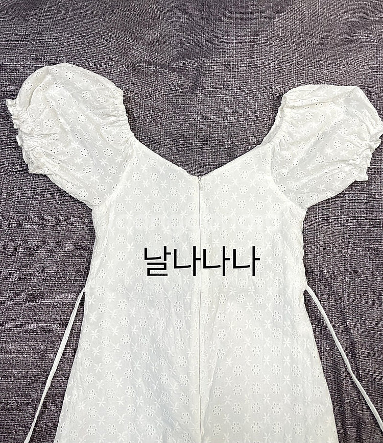*오늘만이가격*제니베리 줄리아 펀칭 퍼프원피스화이트--5