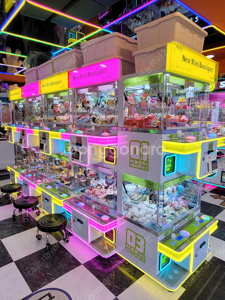 인형뽑기 4인용 및 기타 오락기기 판매 사격, 야구, 농구, 펀치 등 거의새것--1