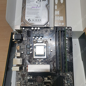 인텔 i5-6600.기가b150m 삼성램8g.nvme skbc901 256g(방열판포함.9시간) .hdd.씨게이트500g(3시간) 백패널.윈도우11pro(보드귀속)재설치시인증
