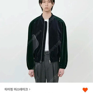 타이핑미스테이크 레더패치 벨벳 블루종 네이비 L