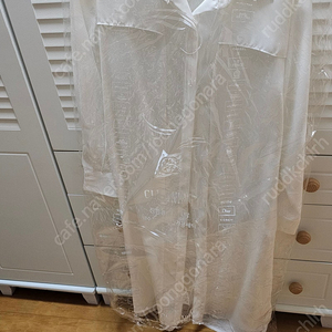 마리마켓 트렌치셔츠원피스 팝니다(화이트) 이미지