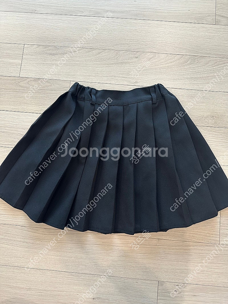아워 플리츠 주름 여아 치마 스커트 블랙 JS 보세 9...--0