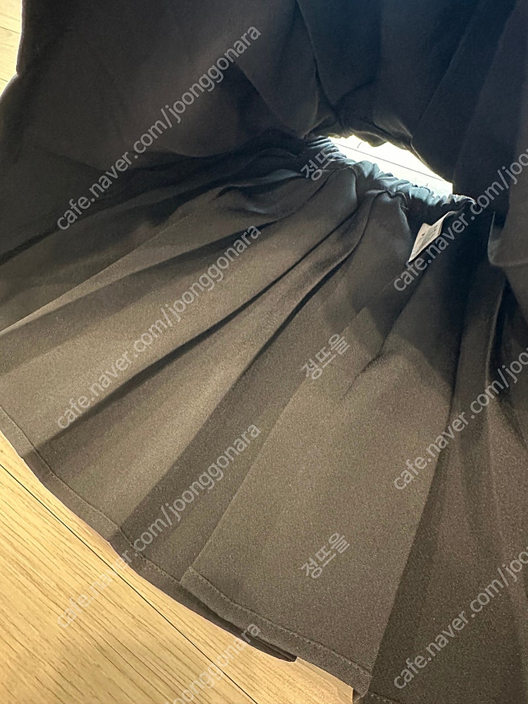 아워 플리츠 주름 여아 치마 스커트 블랙 JS 보세 9-10세--2