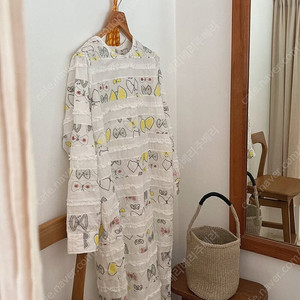 위꼬모 버터플라이드레스-크림(m)새상품