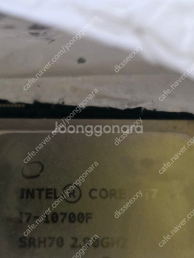 인텔 코어 i7-10700F CPU 판매합니다--0