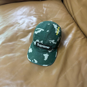 Supreme 슈프림 21fw 밀리터리 워시드 카모 카키 캠프캡 모자