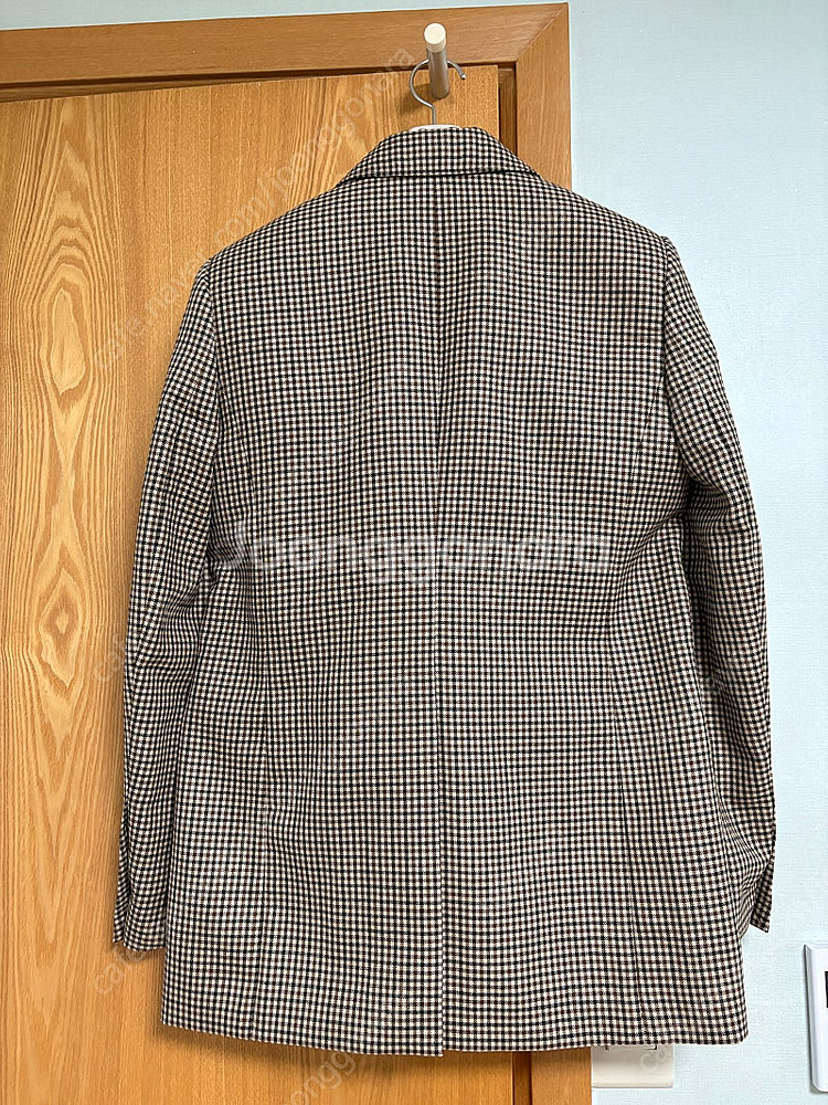 프리미엄 원단 체크 울자켓--1