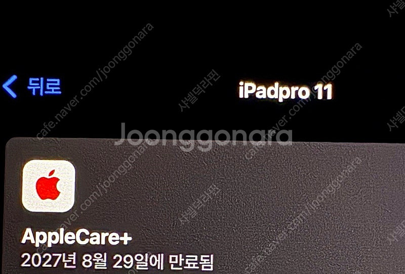 아이패드프로 11인치 wifi 1TB+애플케어 (실버)--8