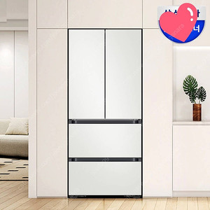 삼성 비스포크 AI 4도어 김치냉장고 키친핏 Max 420L RK70F42M2A 코타화이트