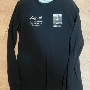 오프화이트 모나리자 슬리브 긴팔 M