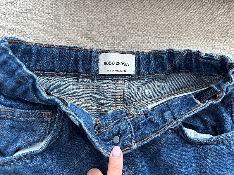 (택포) 보보쇼즈 컬러블럭 청바지 8-9y--2