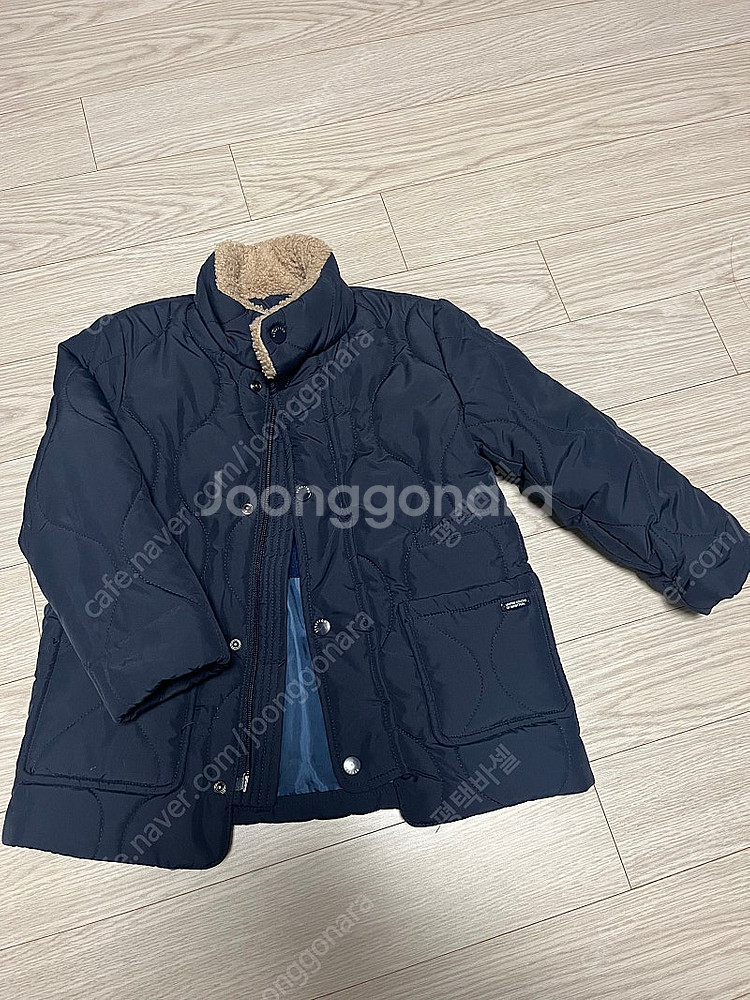 베네통 네이비 퀼팅 자켓 110 판매--0