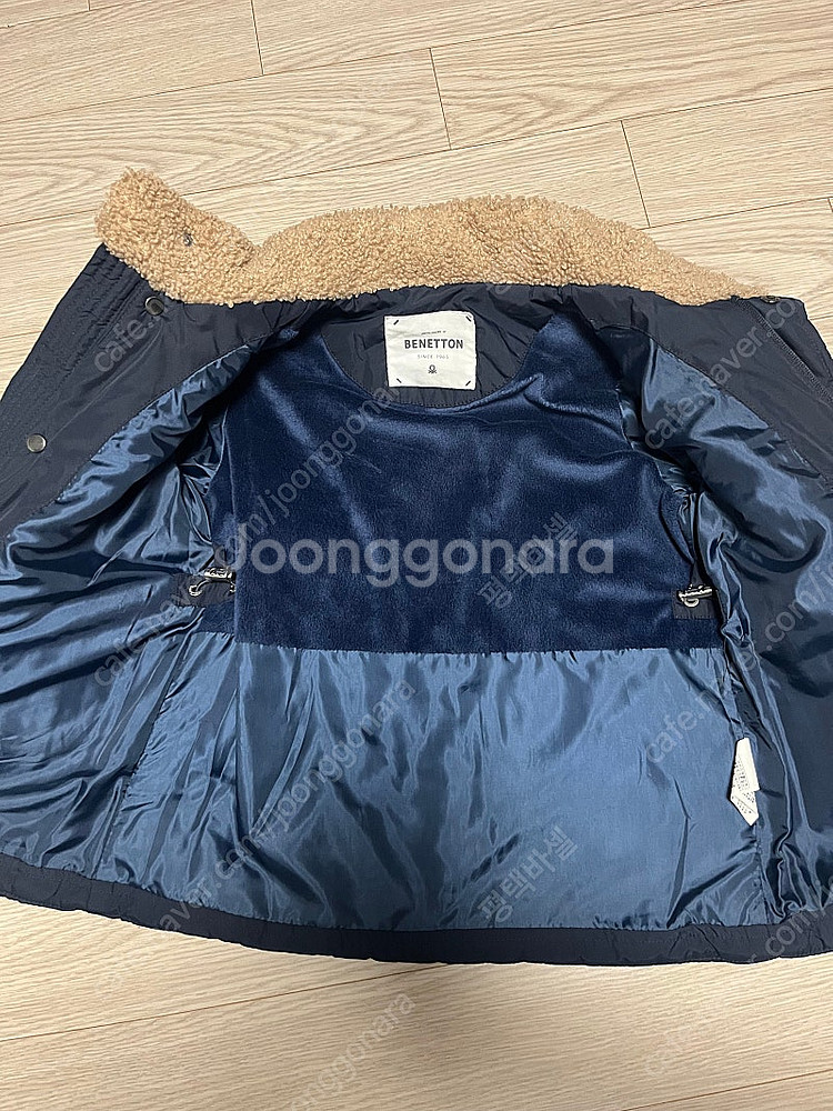 베네통 네이비 퀼팅 자켓 110 판매--1