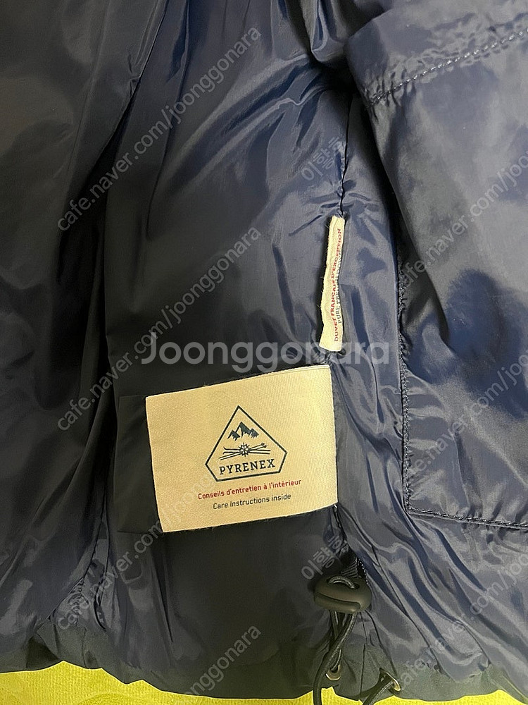 피레넥스 네이비 숏 패딩 점퍼 100사이즈--6