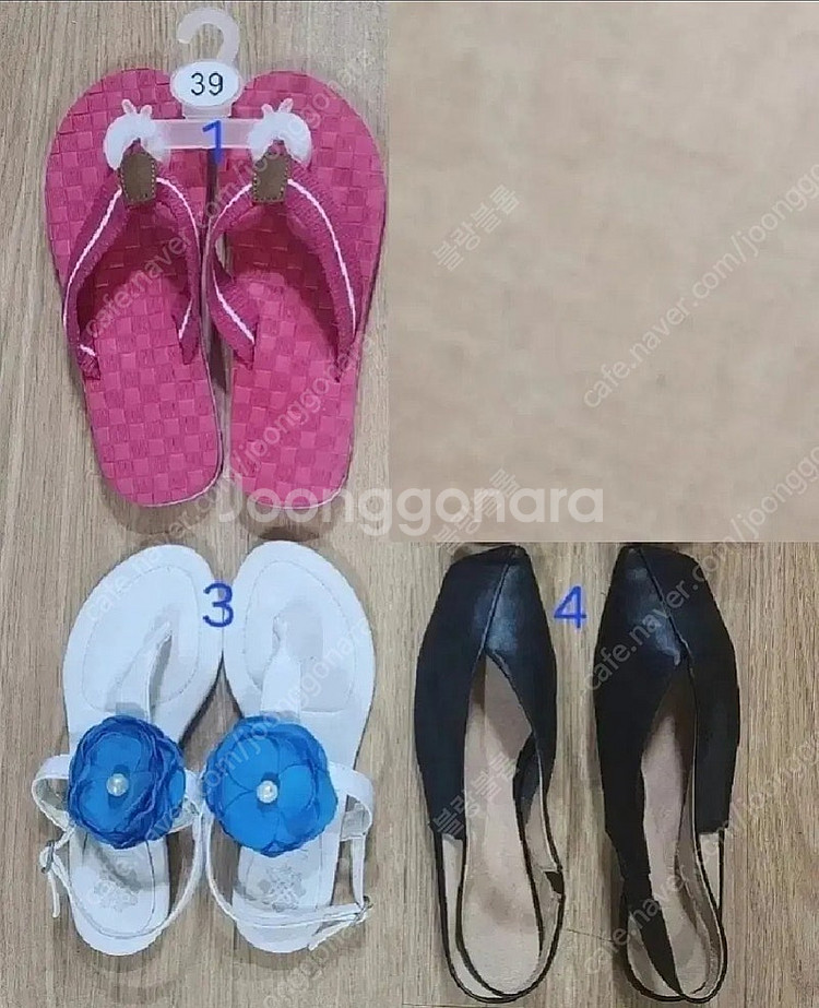 새거) 쪼리 슬리퍼 샌들 단화 플랫슈즈 여성 신발--1