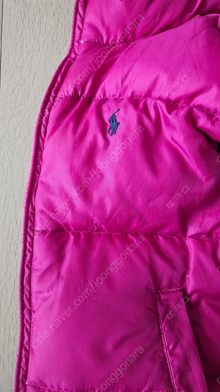 정품 폴로 랄프로렌 오리털 패딩 다운 조끼 4T--2