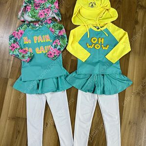 여아래쉬가드 여아수영복 고잉키즈 M사이즈 2벌 아기수영복 아기래쉬가드