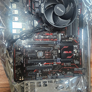라이젠 1700 보드셋 ASUS PRIME B350 PLUS DDR4 2400 8G 2EA 삼성 시금치