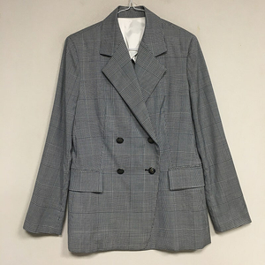 MICHAA 미샤 로고버튼 체크 블레이저 자켓 85 / 랑방 마인 오브제 타임 럭키슈에뜨 산드로 마쥬 오르 시에 시스템