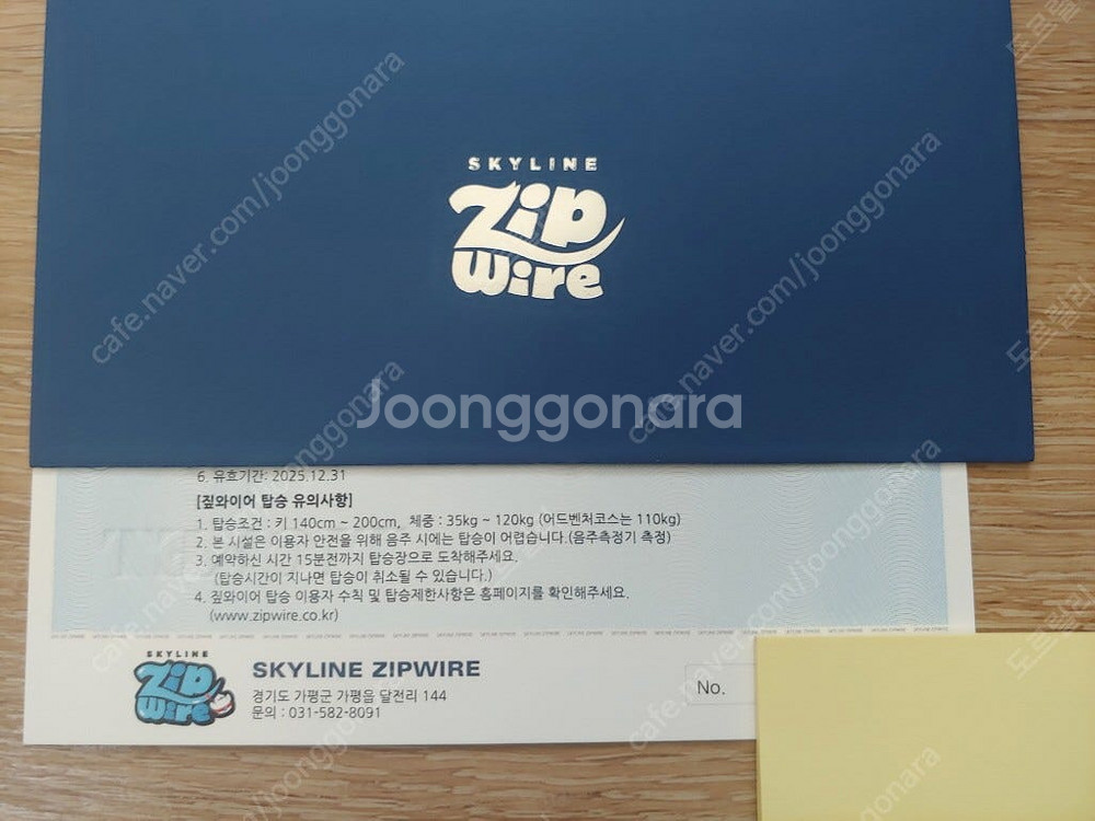 가평 남이섬 스카이라인 짚와이어 VIP 2인 이용권--1