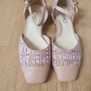 한섬 마인 트위드구두 235