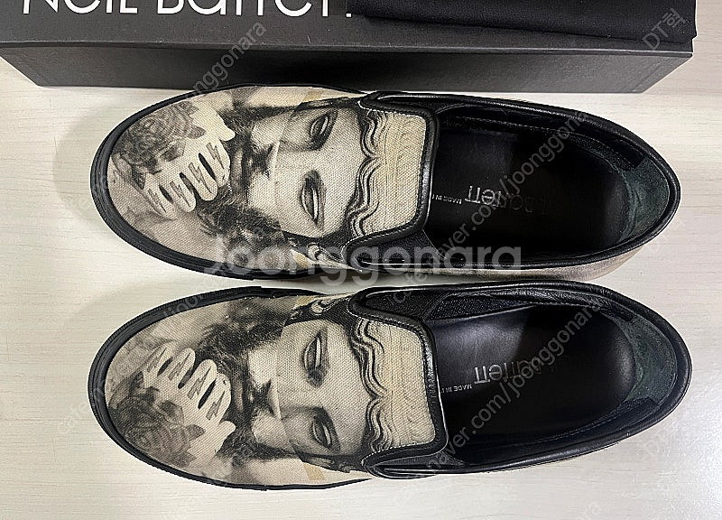 닐바렛 타투 석고상 슬립온 스니커즈 41사이즈--0