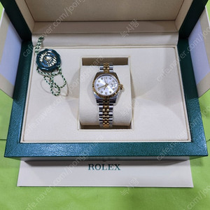 179173 롤렉스 데이트저스트 옐골 10P 팝니다. 26미리