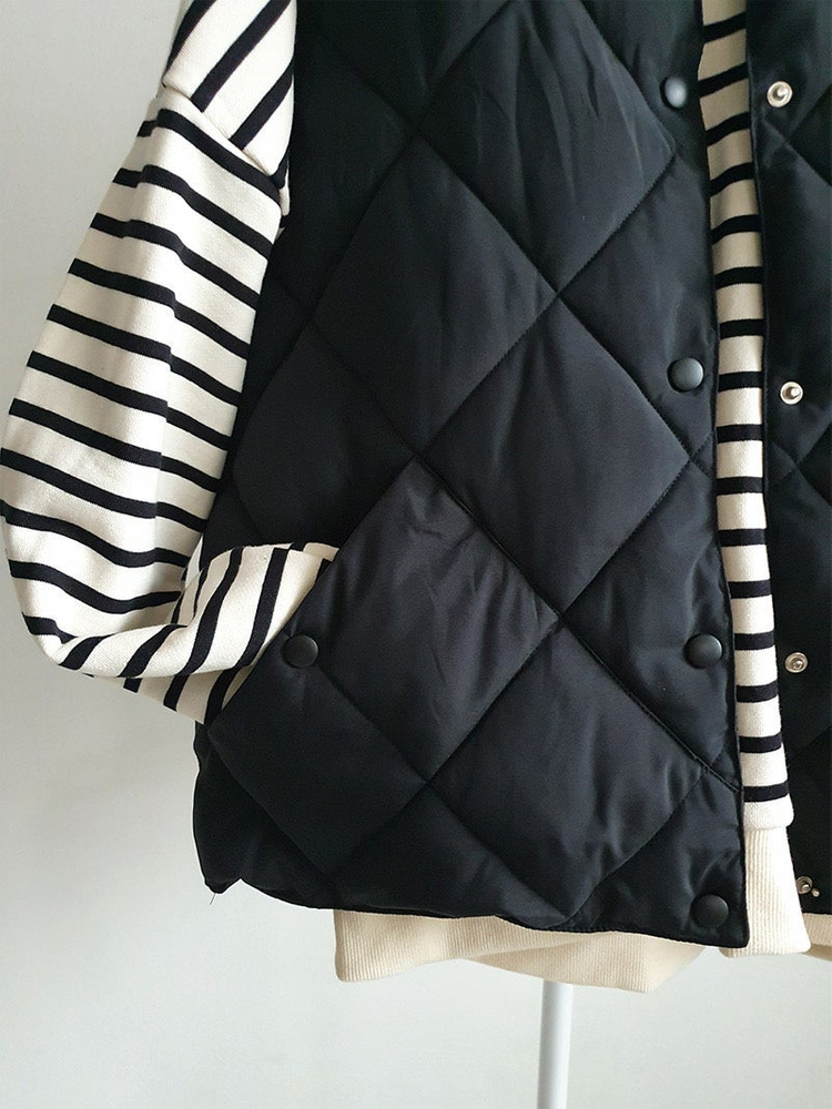 (새상품) 다이아 퀼팅 패딩 조끼 베스트--2