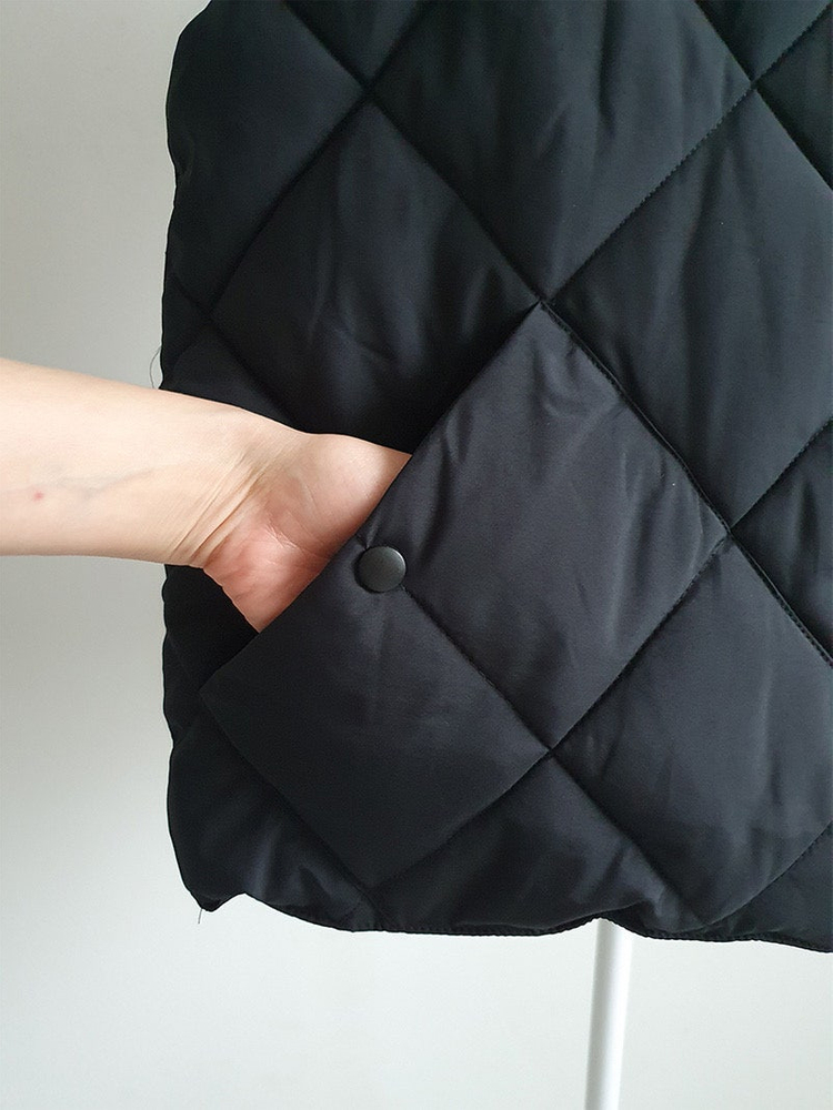 (새상품) 다이아 퀼팅 패딩 조끼 베스트--7