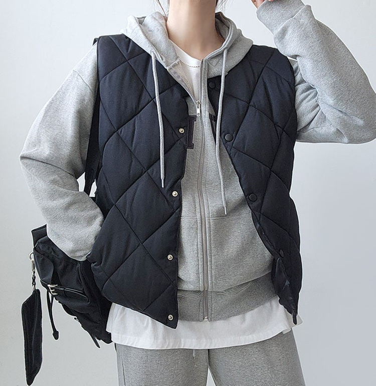 (새상품) 다이아 퀼팅 패딩 조끼 베스트--9
