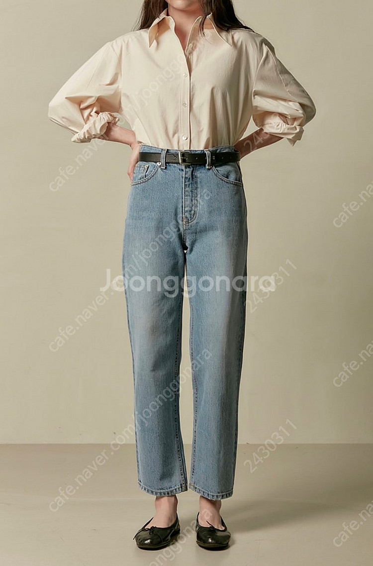 WMM 더블유엠엠 크롭진 중청 컬러 Cropped Je...--3