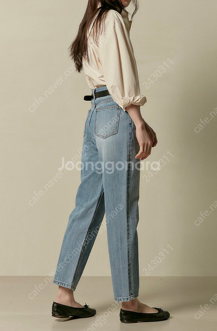 WMM 더블유엠엠 크롭진 중청 컬러 Cropped Je...--4
