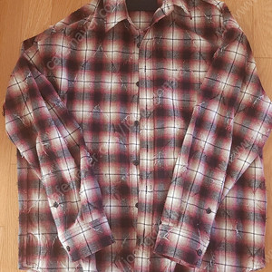 준지 아가일셔츠 44 레드