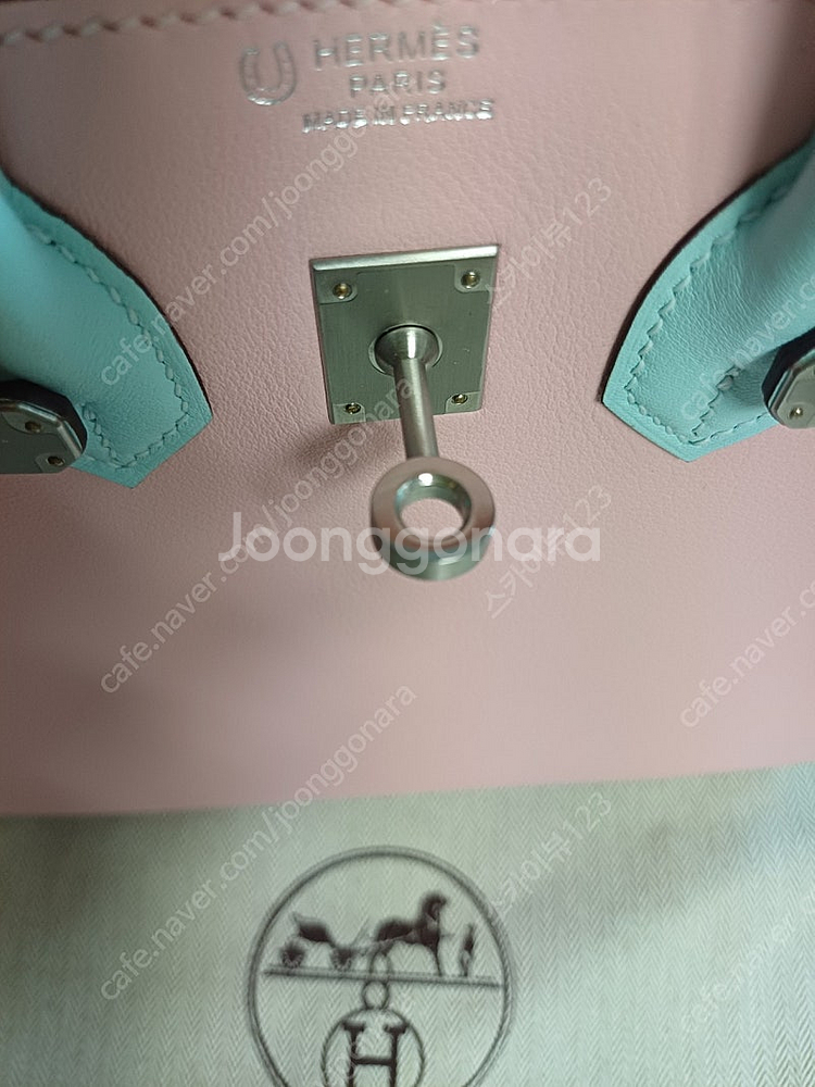 에르메스 벌킨 버킨25 무광은장 핑크투톤--3