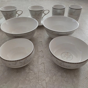 행남자기 커피잔 컵 밥그릇 국그릇 면기 세트 이미지