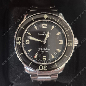 새상품)블랑팡 피프티패덤즈 검판 스틸 42MM